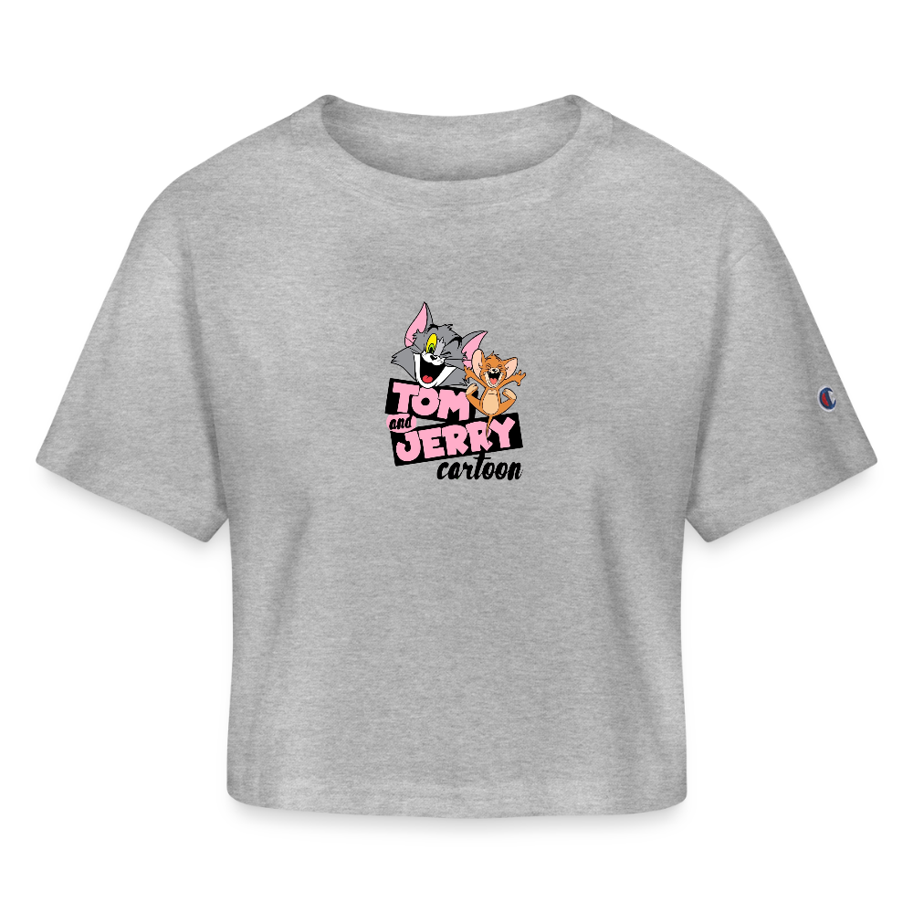 Champion Women’s Cropped T-Shirt - heather gray